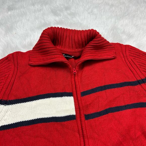 Vintage Tommy Hilfiger knit zip up sweater size XL - Picture 5 of 7